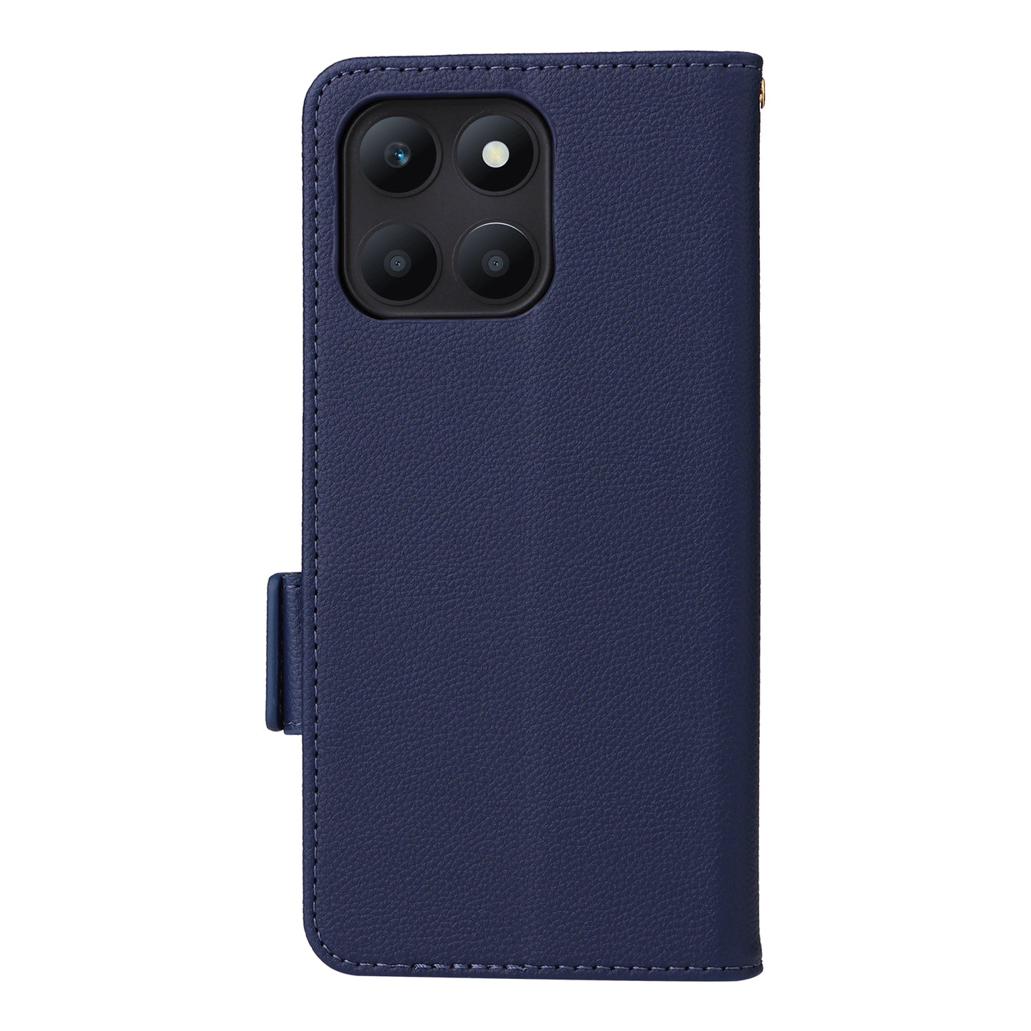 For Honor X6a 4G Litchi Texture Wallet Stand Cover Phone Case Anti-Scratch Leather Shell with Strap
