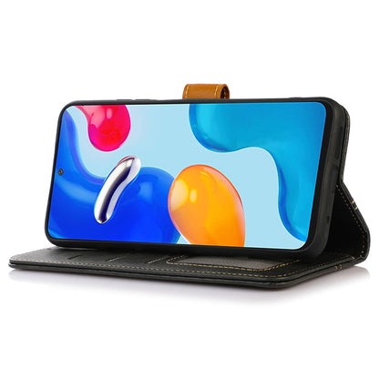 For Samsung Galaxy A05s 4G Case Leather Wallet Stand Calf Texture Phone Cover
