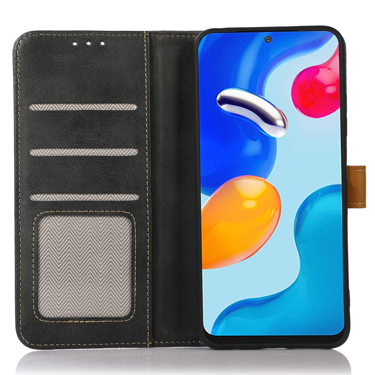 For Samsung Galaxy A05s 4G Case Leather Wallet Stand Calf Texture Phone Cover