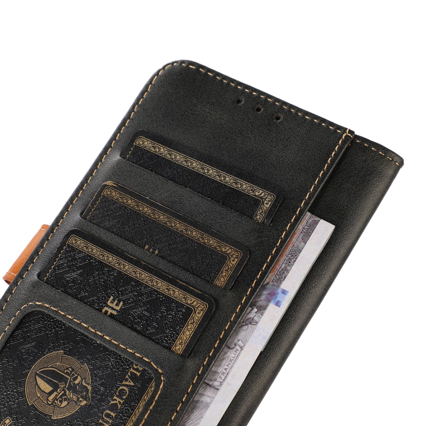 For Samsung Galaxy A05s 4G Case Leather Wallet Stand Calf Texture Phone Cover