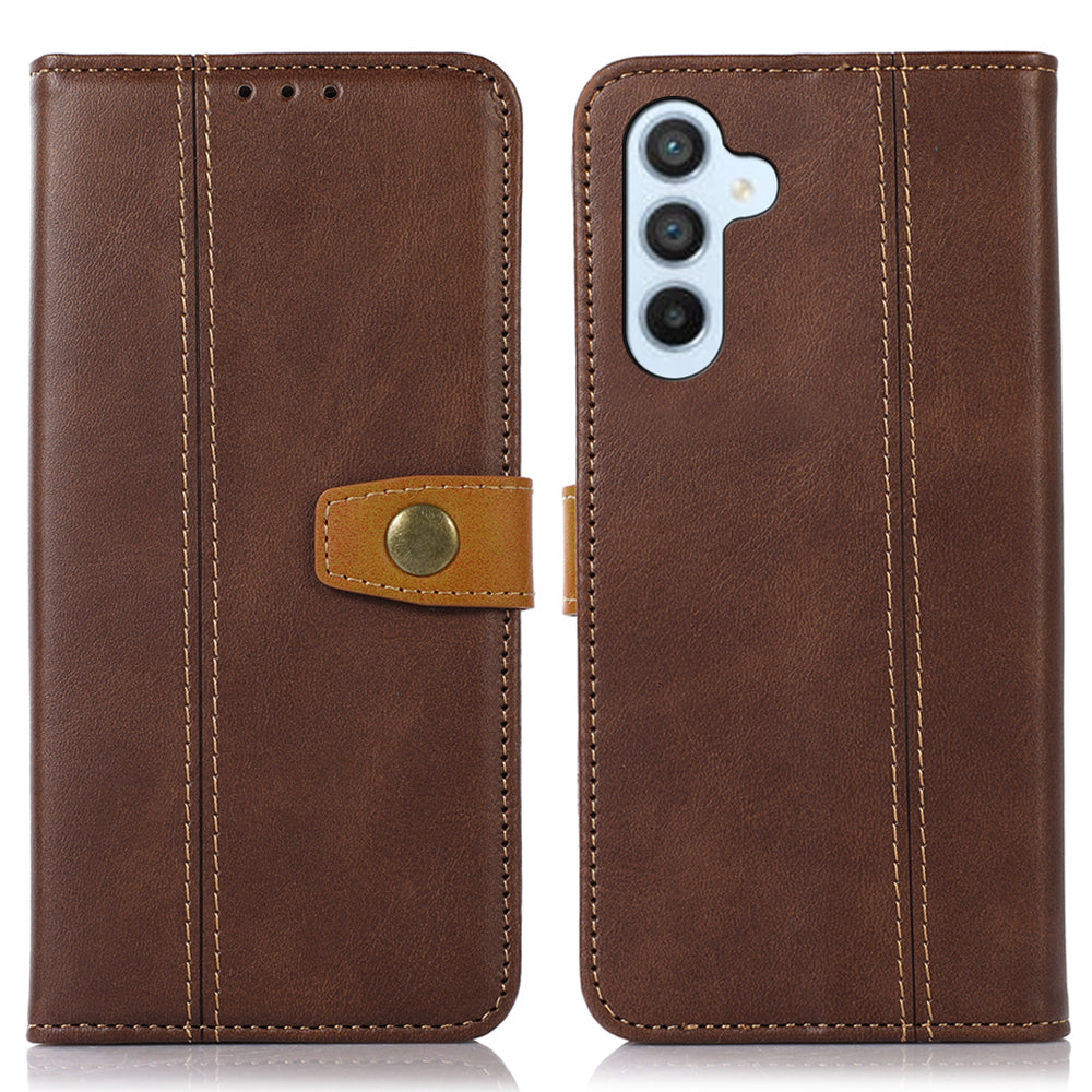 For Samsung Galaxy A05s 4G Case Leather Wallet Stand Calf Texture Phone Cover