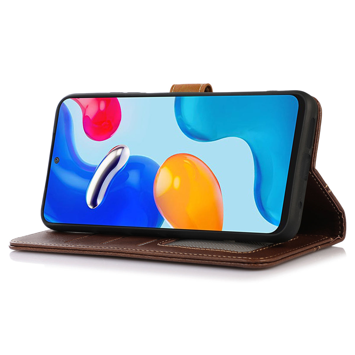 For Samsung Galaxy A05s 4G Case Leather Wallet Stand Calf Texture Phone Cover