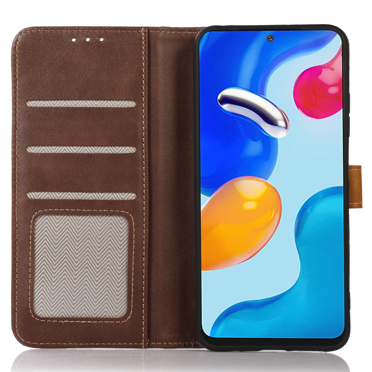 For Samsung Galaxy A05s 4G Case Leather Wallet Stand Calf Texture Phone Cover