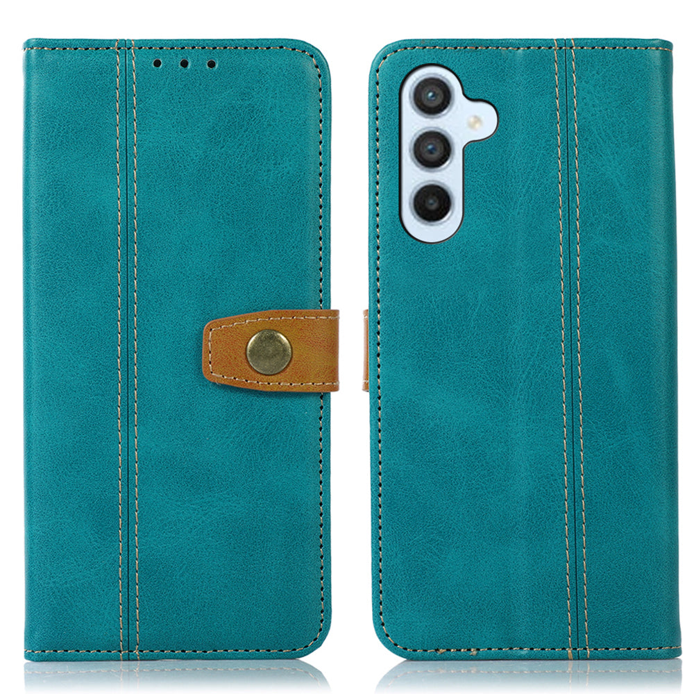 For Samsung Galaxy A05s 4G Case Leather Wallet Stand Calf Texture Phone Cover