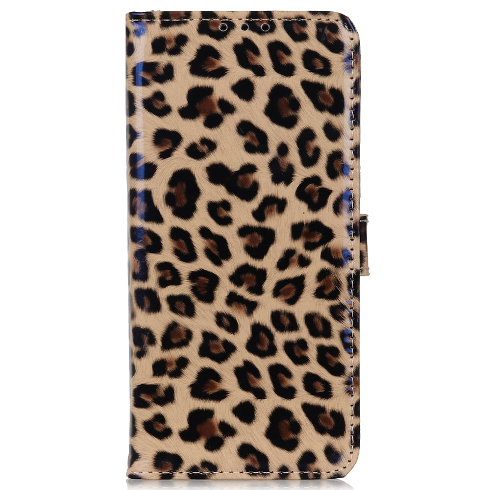For Samsung Galaxy A05s 4G Case PU Leather Magnetic Stand Leopard Texture Wallet Phone Cover