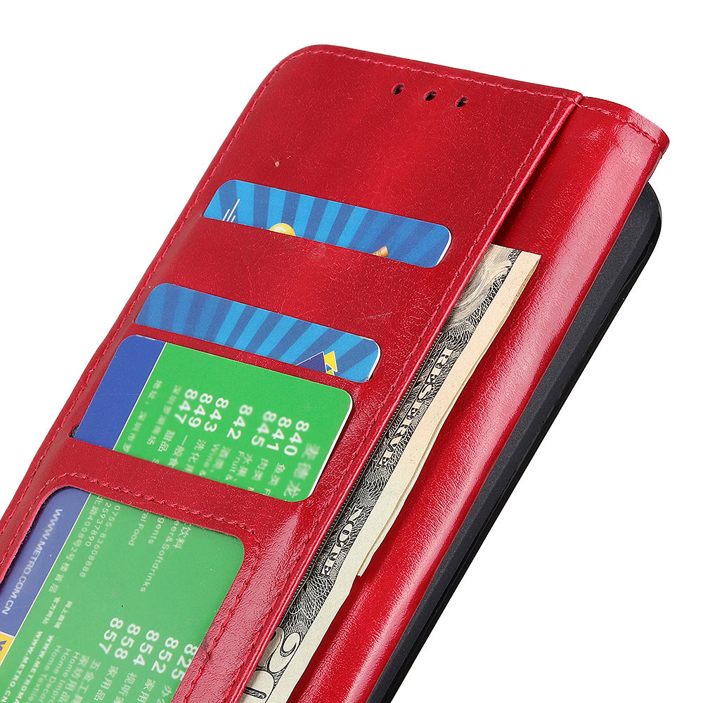 For Samsung Galaxy A05s 4G Case Crazy Horse Texture Leather Wallet Phone Cover