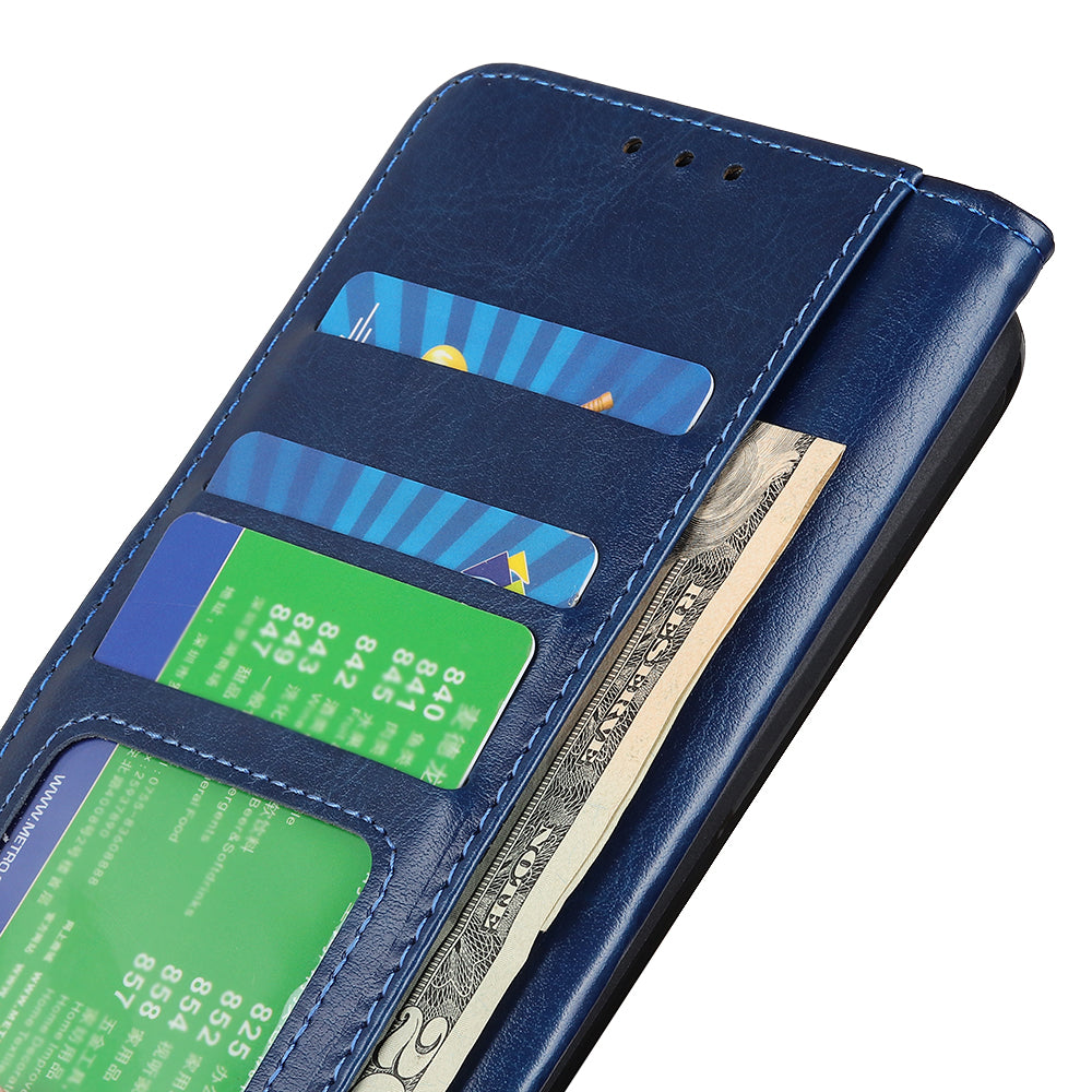 For Samsung Galaxy A05s 4G Case Crazy Horse Texture Leather Wallet Phone Cover