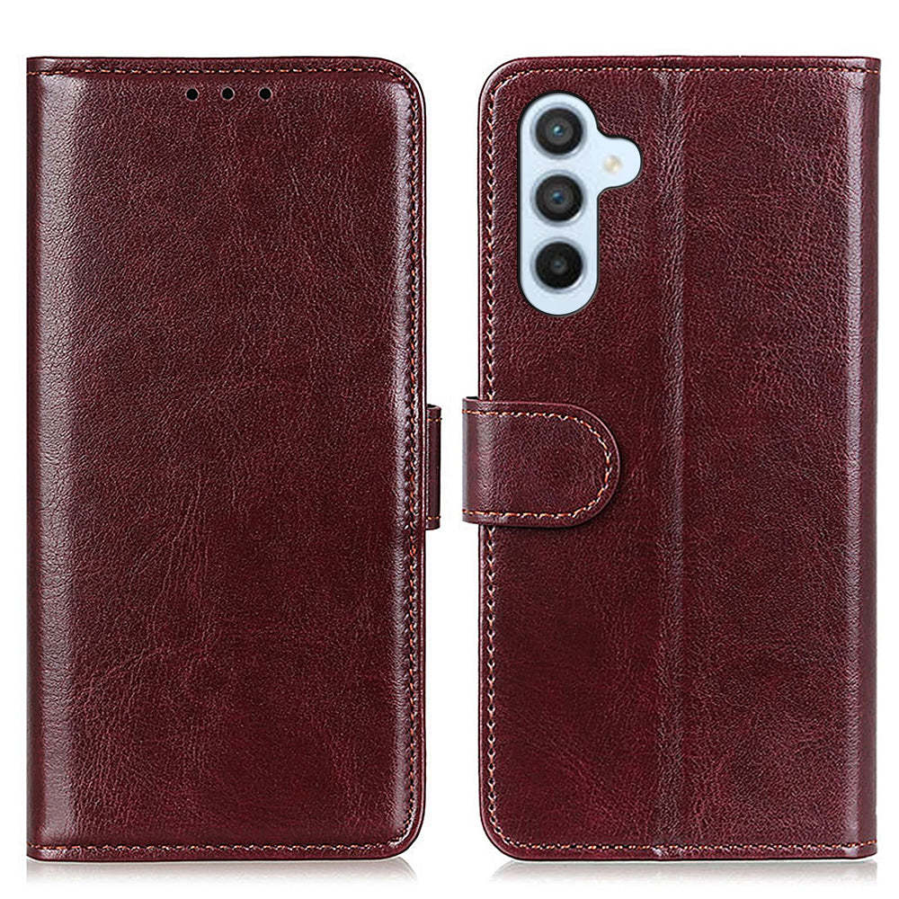 For Samsung Galaxy A05s 4G Case Crazy Horse Texture Leather Wallet Phone Cover