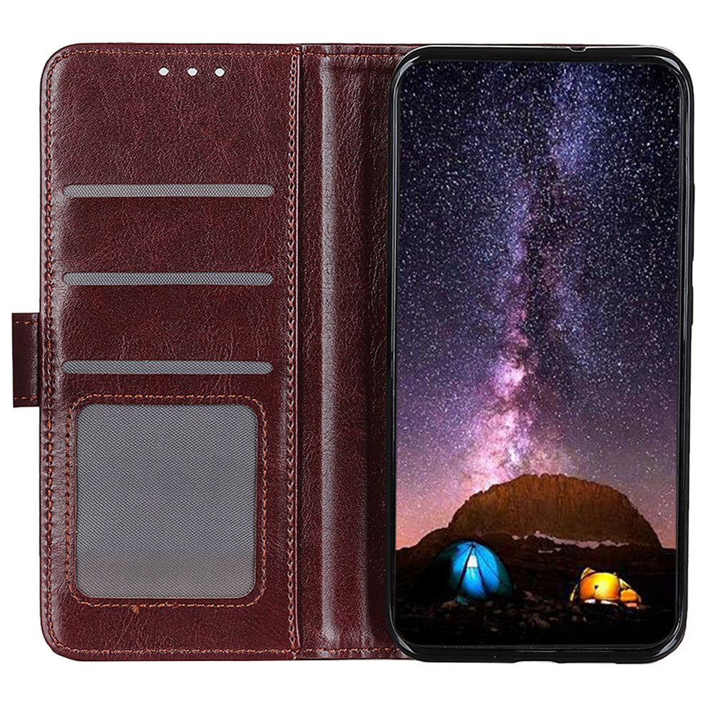 For Samsung Galaxy A05s 4G Case Crazy Horse Texture Leather Wallet Phone Cover