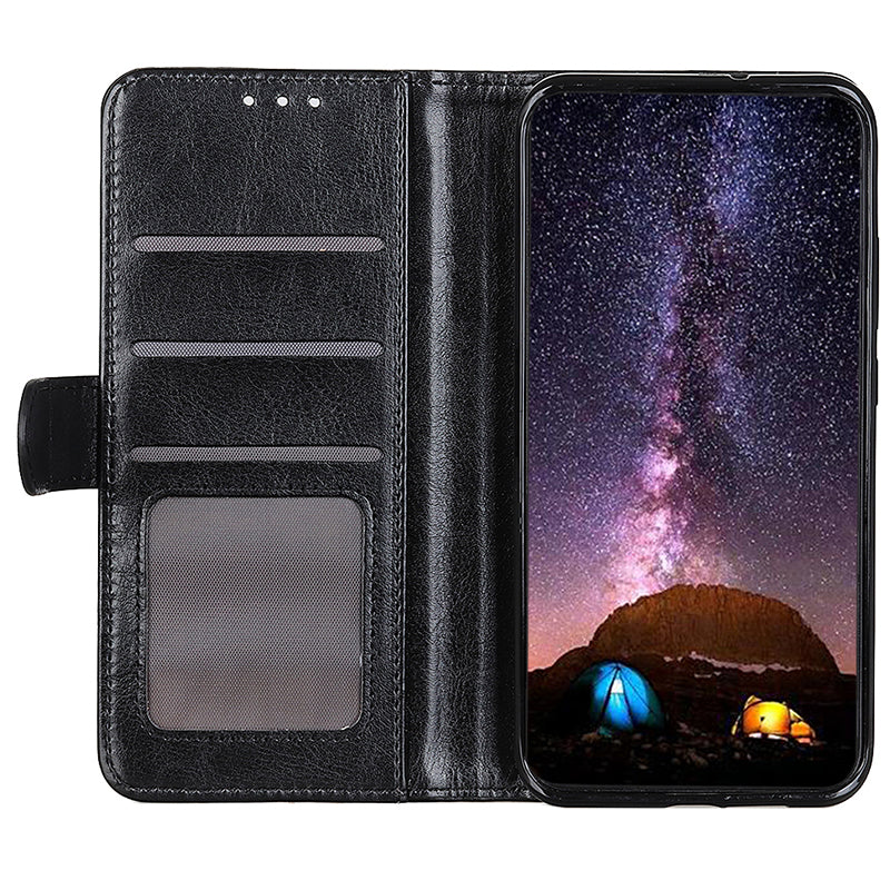 For Samsung Galaxy A05 4G Case Leather Phone Cover Wallet Crazy Horse Texture Stand Shell