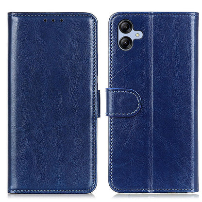 For Samsung Galaxy A05 4G Case Leather Phone Cover Wallet Crazy Horse Texture Stand Shell