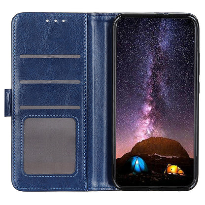 For Samsung Galaxy A05 4G Case Leather Phone Cover Wallet Crazy Horse Texture Stand Shell