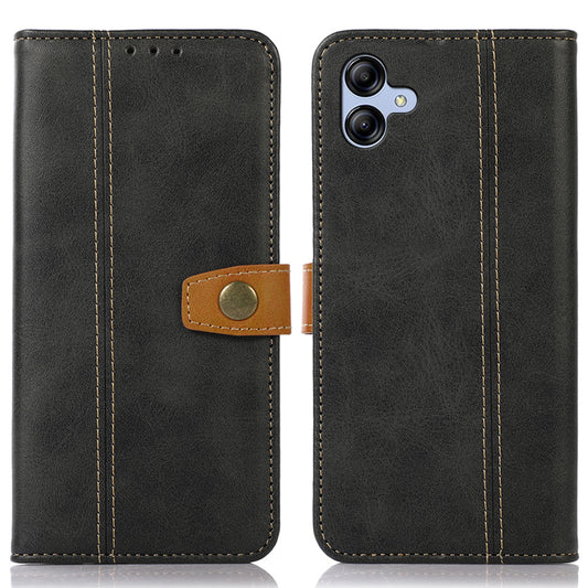 For Samsung Galaxy A05 4G Case Anti-Scratch Leather Wallet Stand Calf Texture Phone Cover