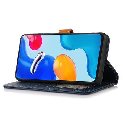 For Samsung Galaxy A05 4G Case Anti-Scratch Leather Wallet Stand Calf Texture Phone Cover