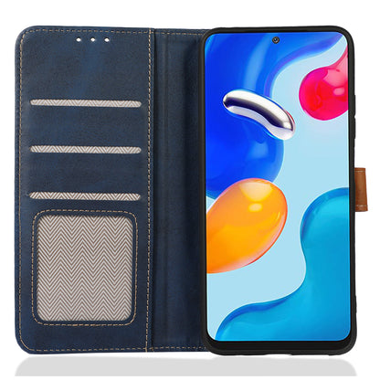 For Samsung Galaxy A05 4G Case Anti-Scratch Leather Wallet Stand Calf Texture Phone Cover