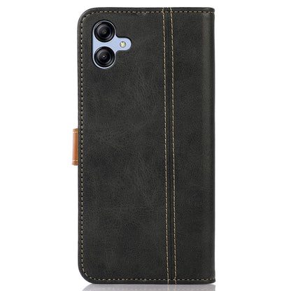 For Samsung Galaxy A05 4G Case Anti-Scratch Leather Wallet Stand Calf Texture Phone Cover