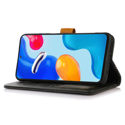 For Samsung Galaxy A05 4G Case Anti-Scratch Leather Wallet Stand Calf Texture Phone Cover