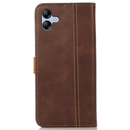 For Samsung Galaxy A05 4G Case Anti-Scratch Leather Wallet Stand Calf Texture Phone Cover