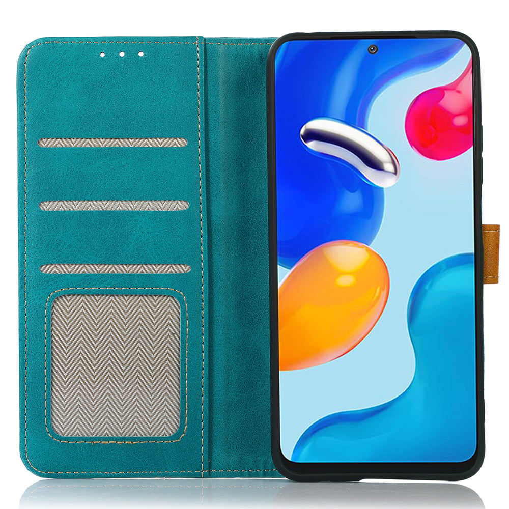 For Samsung Galaxy A05 4G Case Anti-Scratch Leather Wallet Stand Calf Texture Phone Cover