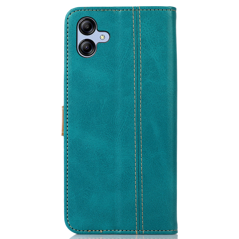 For Samsung Galaxy A05 4G Case Anti-Scratch Leather Wallet Stand Calf Texture Phone Cover