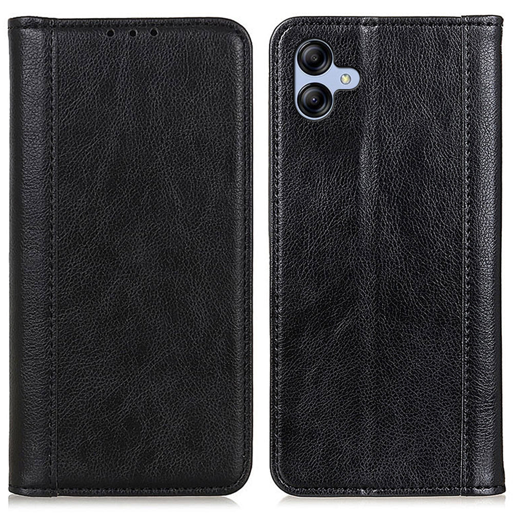 For Samsung Galaxy A05 4G Case Phone Shell Anti-Scratch Split Leather Wallet with Stand Function