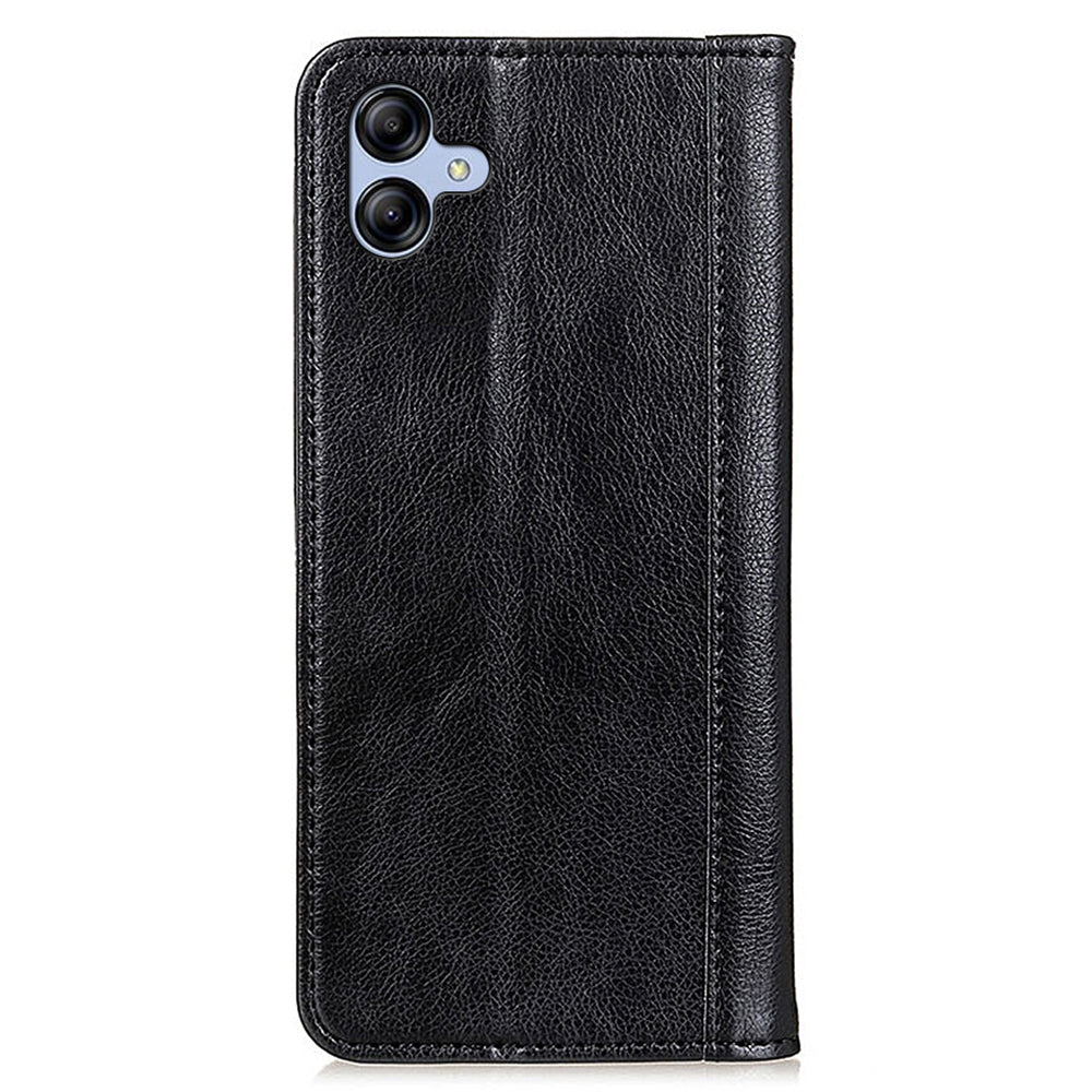 For Samsung Galaxy A05 4G Case Phone Shell Anti-Scratch Split Leather Wallet with Stand Function