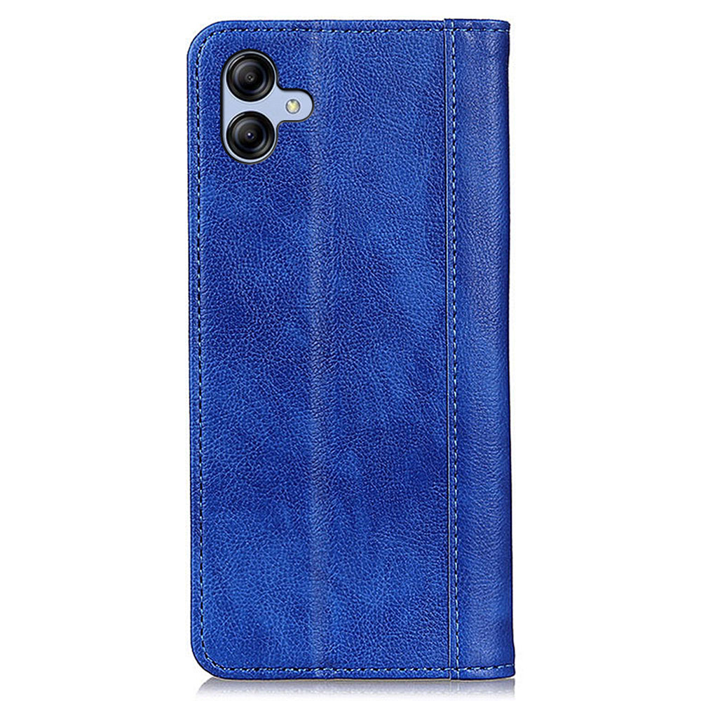 For Samsung Galaxy A05 4G Case Phone Shell Anti-Scratch Split Leather Wallet with Stand Function