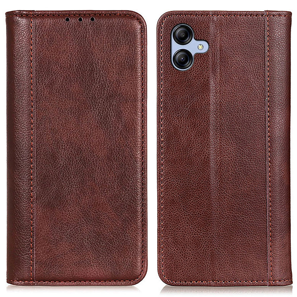 For Samsung Galaxy A05 4G Case Phone Shell Anti-Scratch Split Leather Wallet with Stand Function