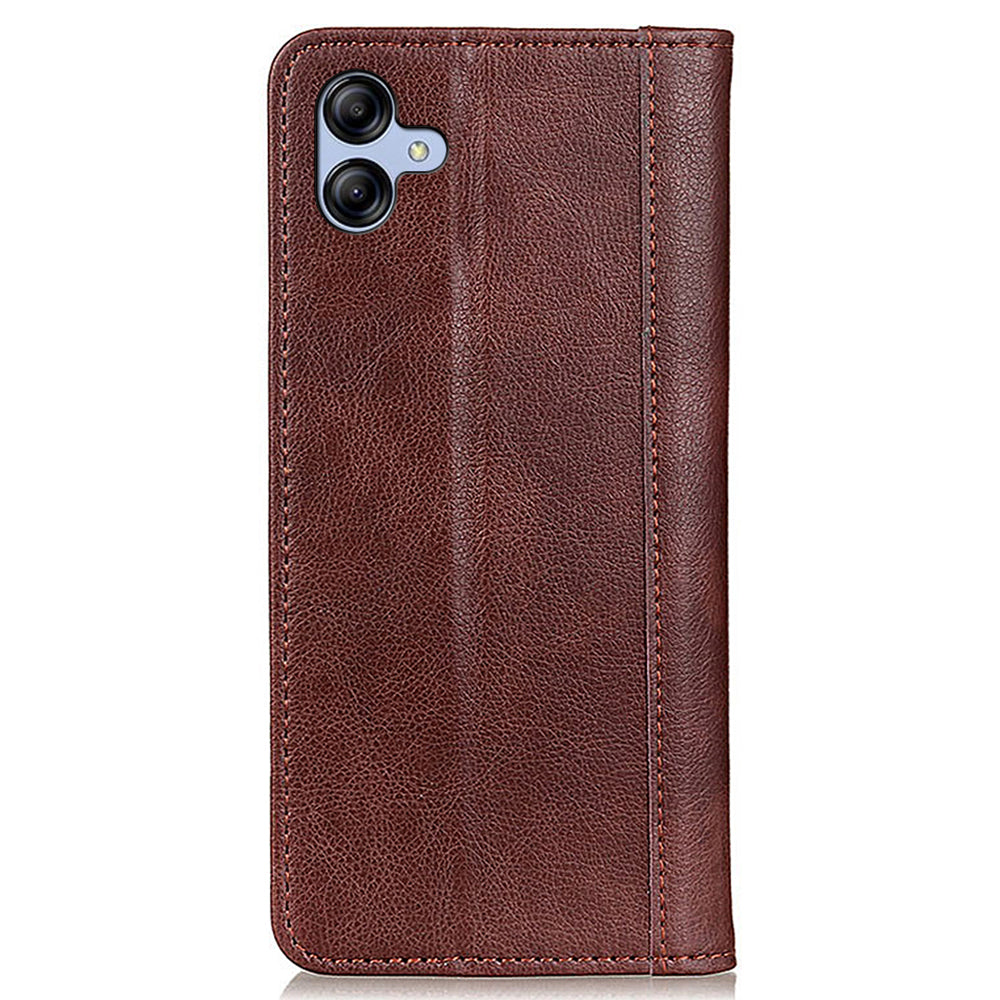 For Samsung Galaxy A05 4G Case Phone Shell Anti-Scratch Split Leather Wallet with Stand Function