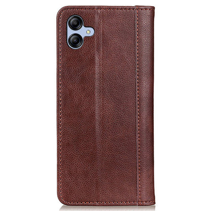 For Samsung Galaxy A05 4G Case Phone Shell Anti-Scratch Split Leather Wallet with Stand Function