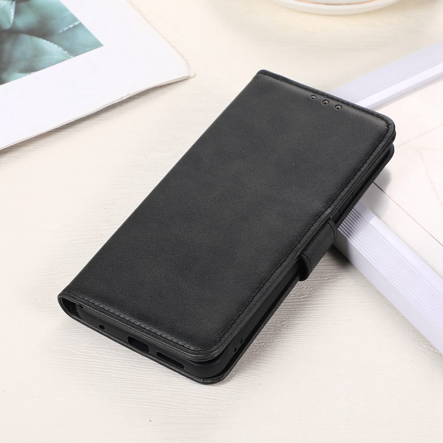 For Samsung Galaxy A05s 4G Case Anti-Scratch Leather Cowhide Texture Wallet with Stand