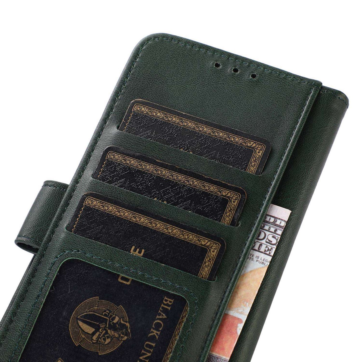 For Samsung Galaxy A05s 4G Case Anti-Scratch Leather Cowhide Texture Wallet with Stand