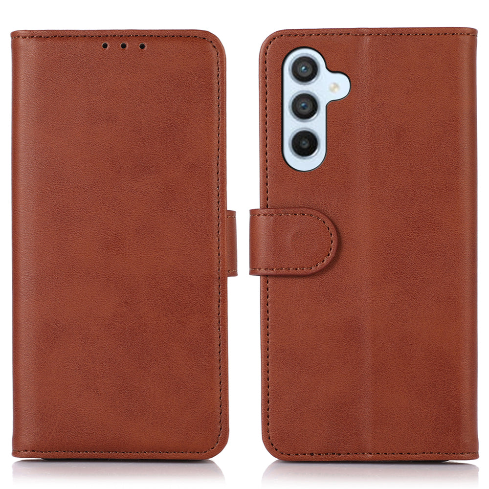 For Samsung Galaxy A05s 4G Case Anti-Scratch Leather Cowhide Texture Wallet with Stand
