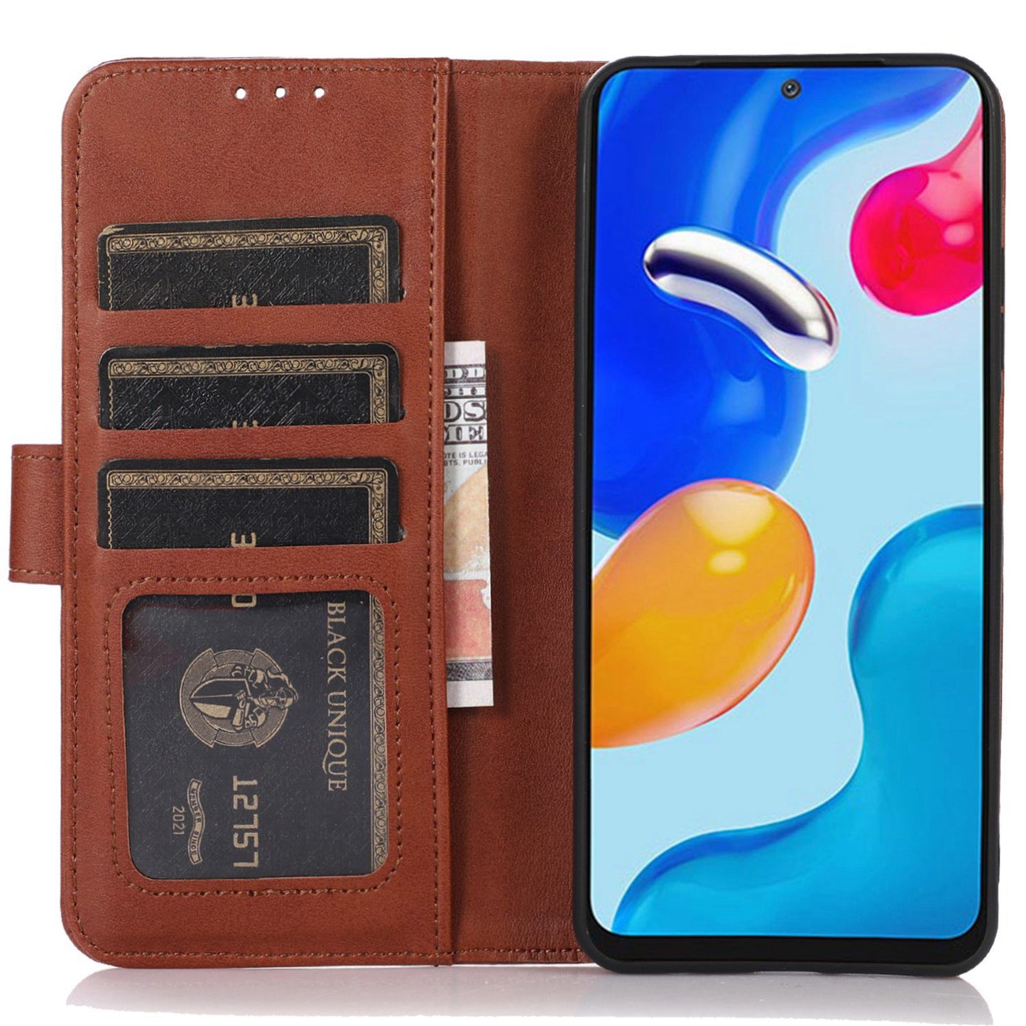 For Samsung Galaxy A05s 4G Case Anti-Scratch Leather Cowhide Texture Wallet with Stand