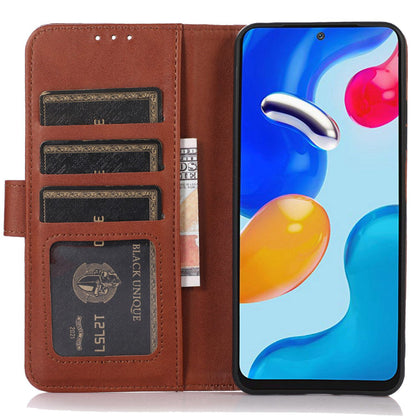 For Samsung Galaxy A05s 4G Case Anti-Scratch Leather Cowhide Texture Wallet with Stand