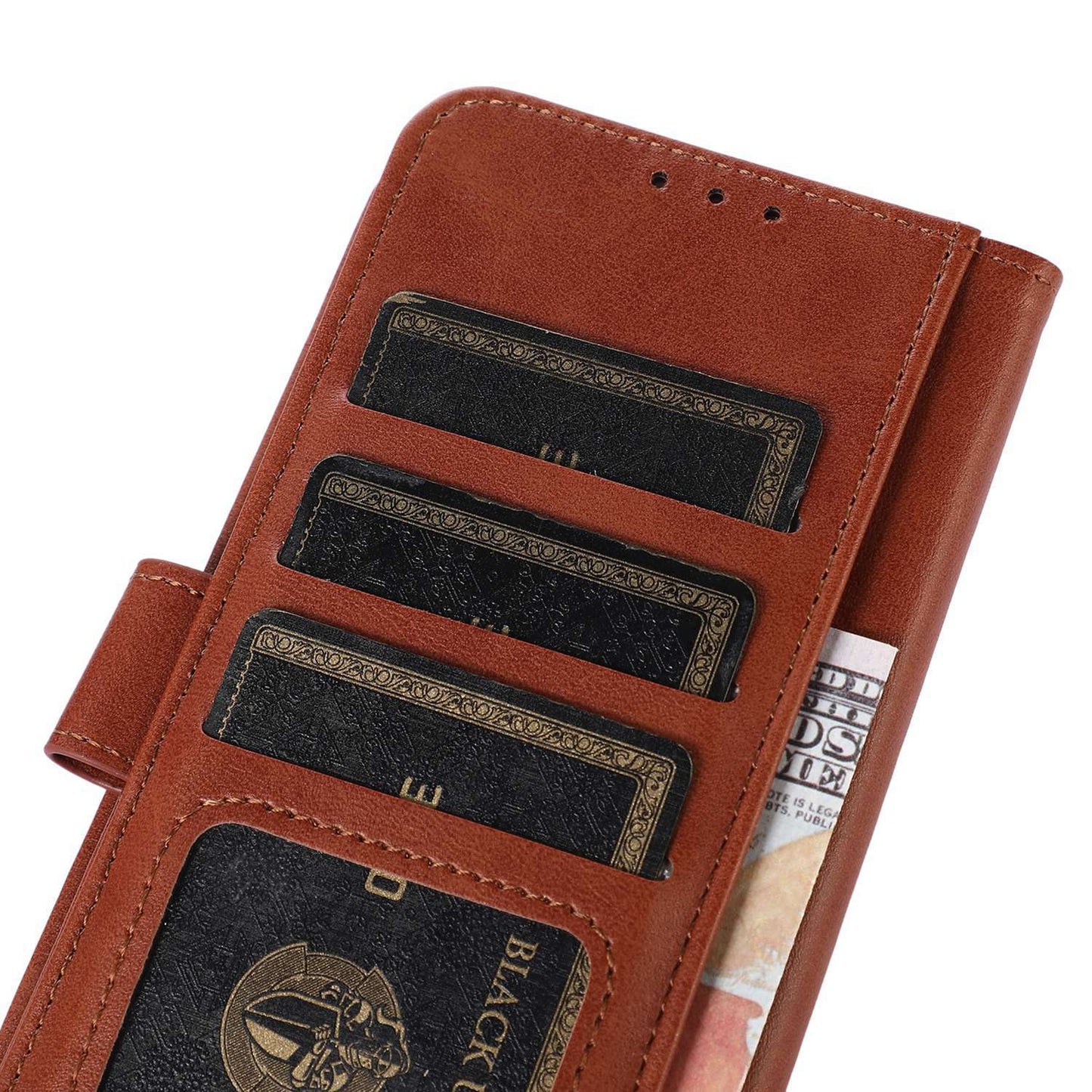 For Samsung Galaxy A05s 4G Case Anti-Scratch Leather Cowhide Texture Wallet with Stand