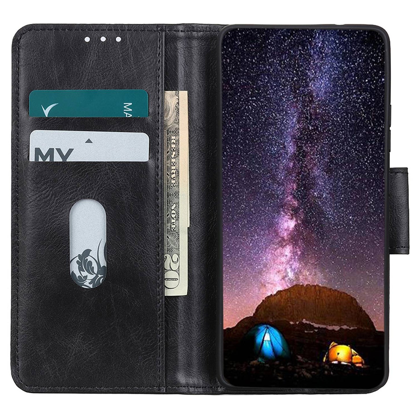For Samsung Galaxy A05s 4G Case PU Leather Case Crazy Horse Texture Wallet Stand Phone Cover