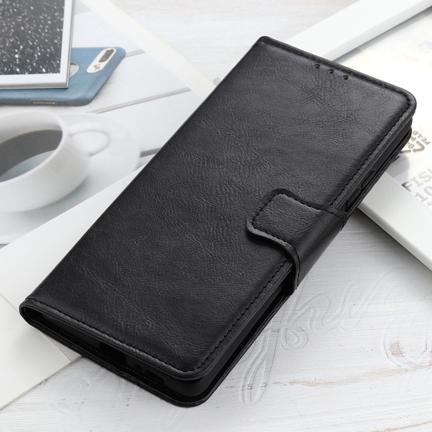 For Samsung Galaxy A05s 4G Case PU Leather Case Crazy Horse Texture Wallet Stand Phone Cover