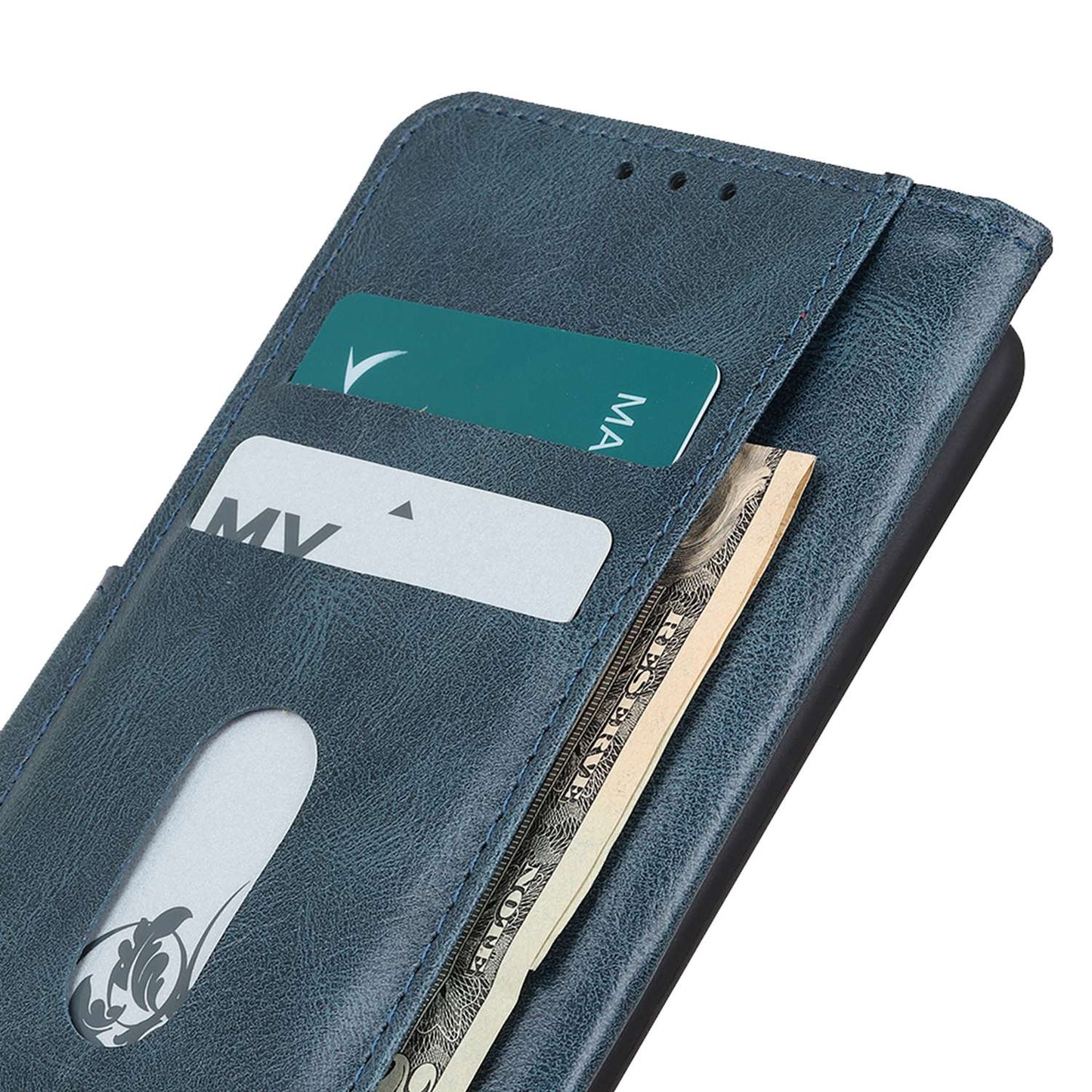For Samsung Galaxy A05s 4G Case PU Leather Case Crazy Horse Texture Wallet Stand Phone Cover