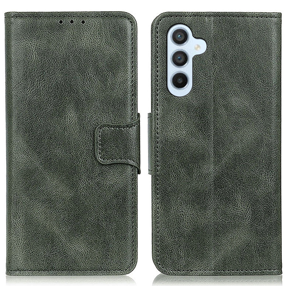 For Samsung Galaxy A05s 4G Case PU Leather Case Crazy Horse Texture Wallet Stand Phone Cover