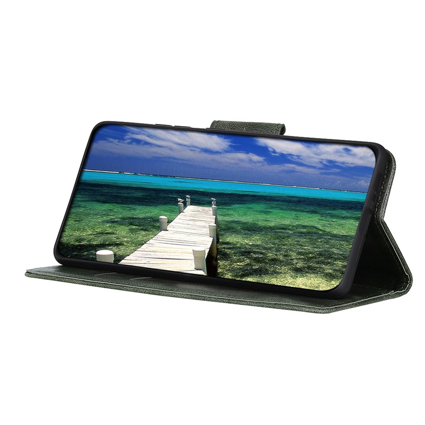 For Samsung Galaxy A05s 4G Case PU Leather Case Crazy Horse Texture Wallet Stand Phone Cover