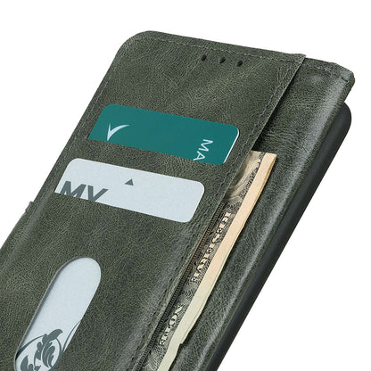 For Samsung Galaxy A05s 4G Case PU Leather Case Crazy Horse Texture Wallet Stand Phone Cover