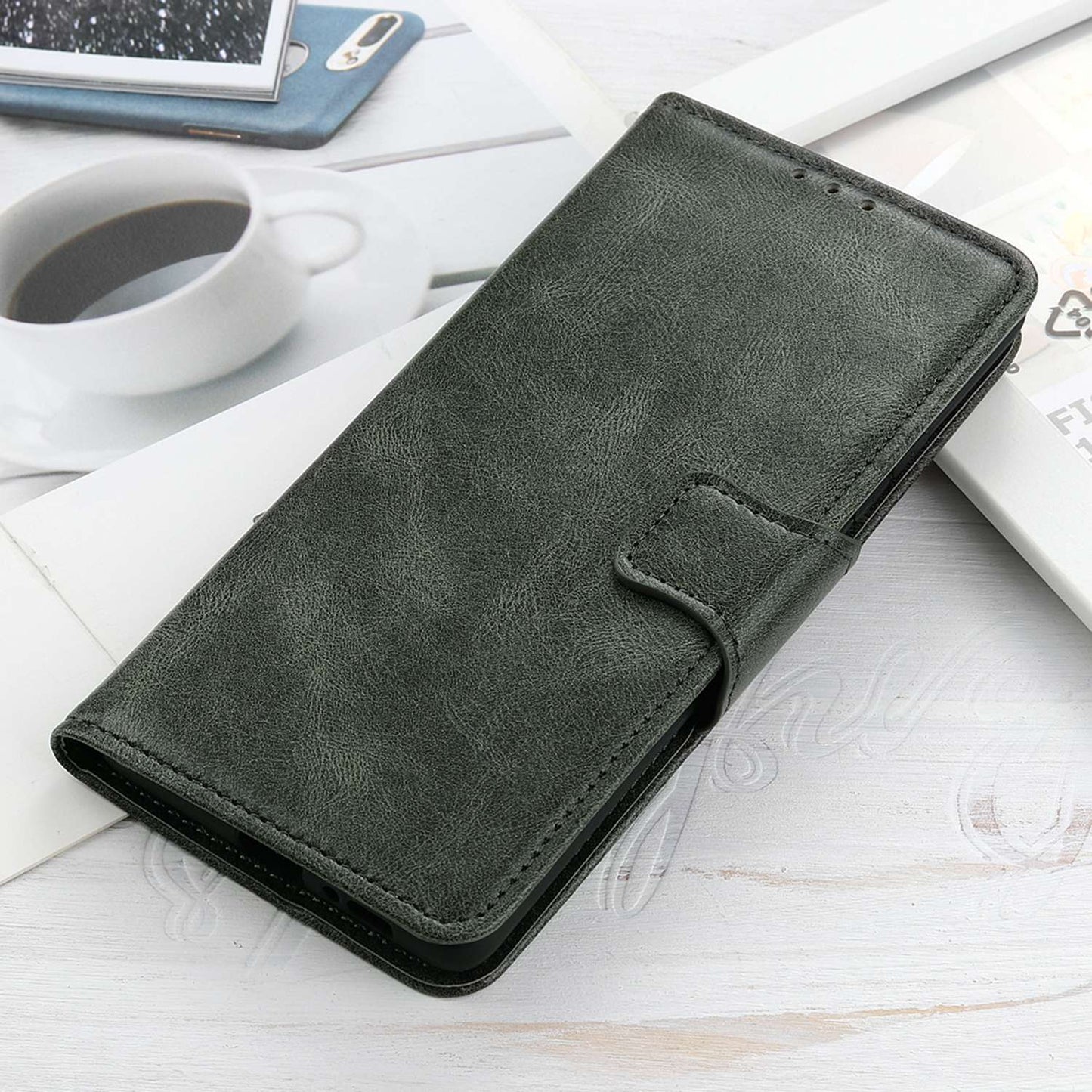 For Samsung Galaxy A05s 4G Case PU Leather Case Crazy Horse Texture Wallet Stand Phone Cover