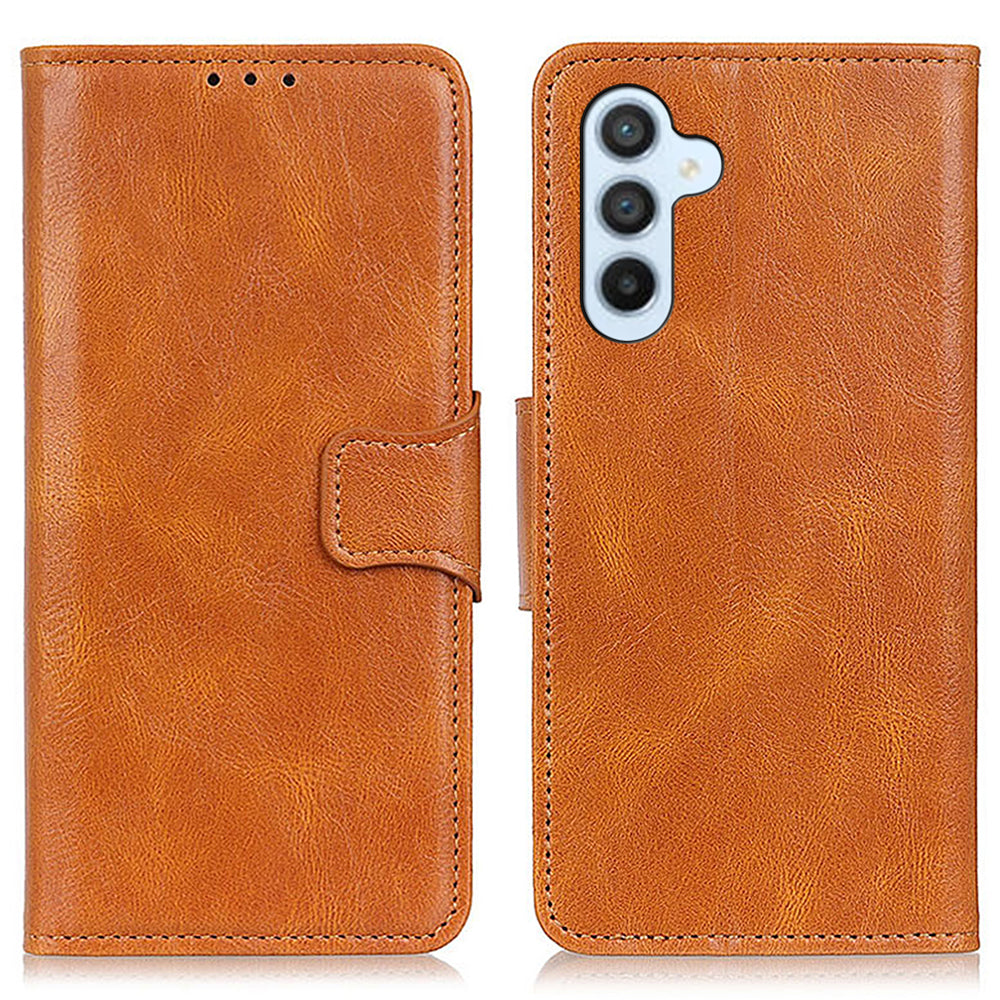 For Samsung Galaxy A05s 4G Case PU Leather Case Crazy Horse Texture Wallet Stand Phone Cover