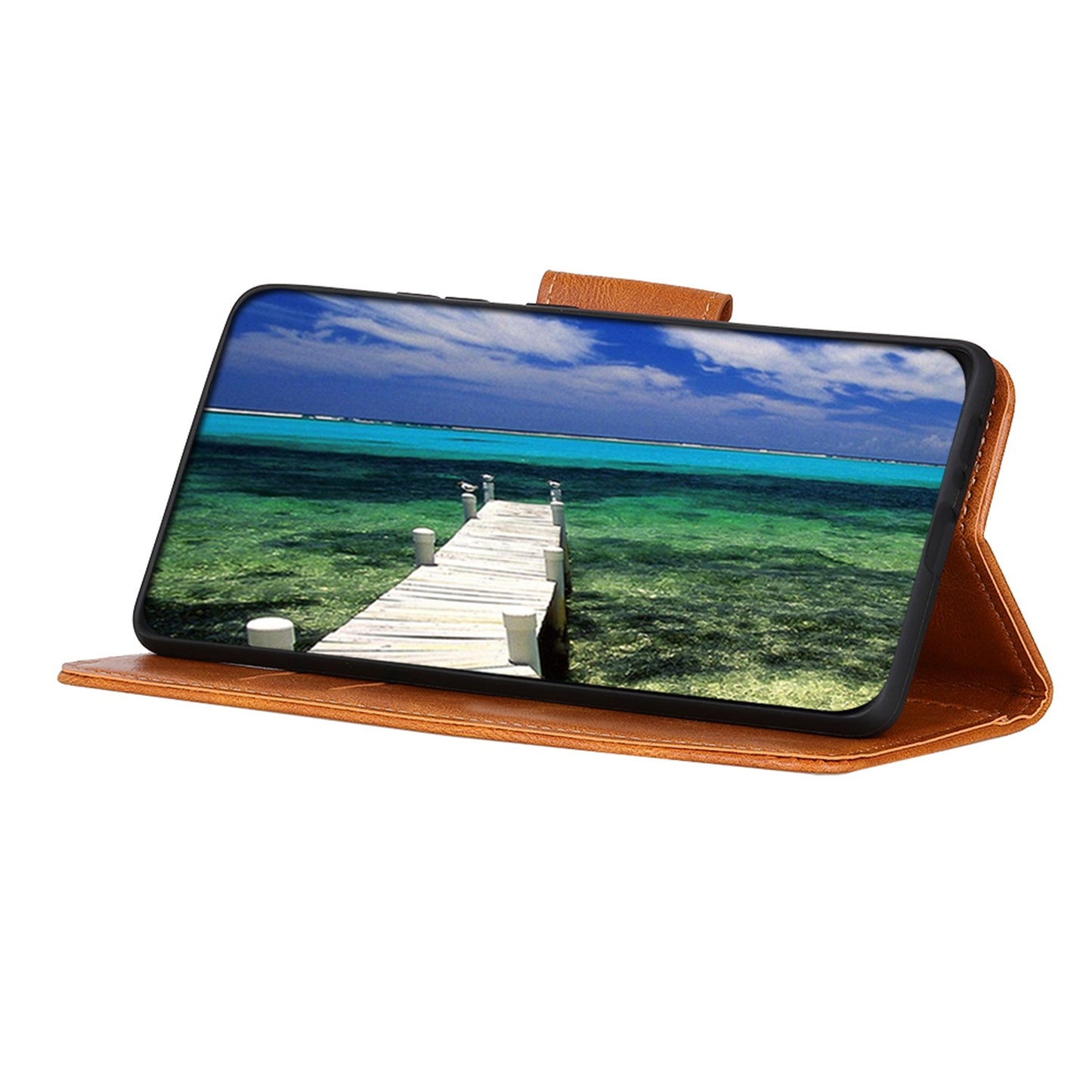 For Samsung Galaxy A05s 4G Case PU Leather Case Crazy Horse Texture Wallet Stand Phone Cover