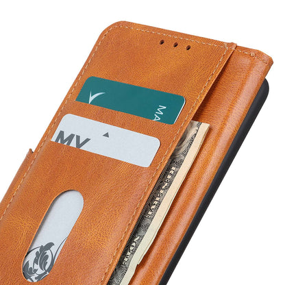 For Samsung Galaxy A05s 4G Case PU Leather Case Crazy Horse Texture Wallet Stand Phone Cover