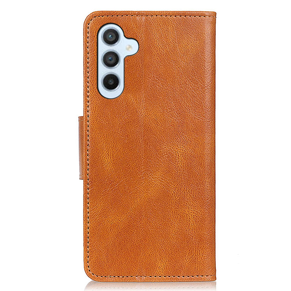 For Samsung Galaxy A05s 4G Case PU Leather Case Crazy Horse Texture Wallet Stand Phone Cover