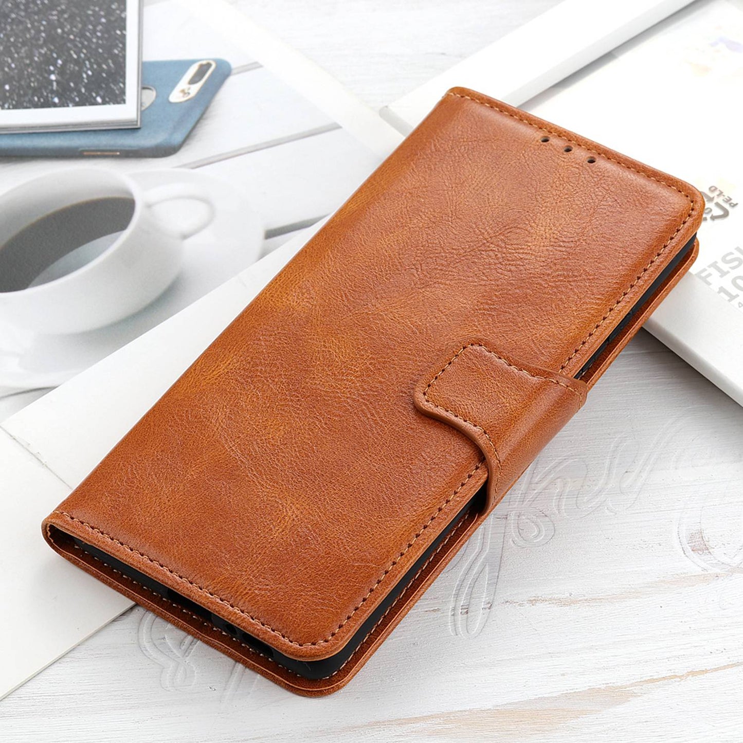 For Samsung Galaxy A05s 4G Case PU Leather Case Crazy Horse Texture Wallet Stand Phone Cover