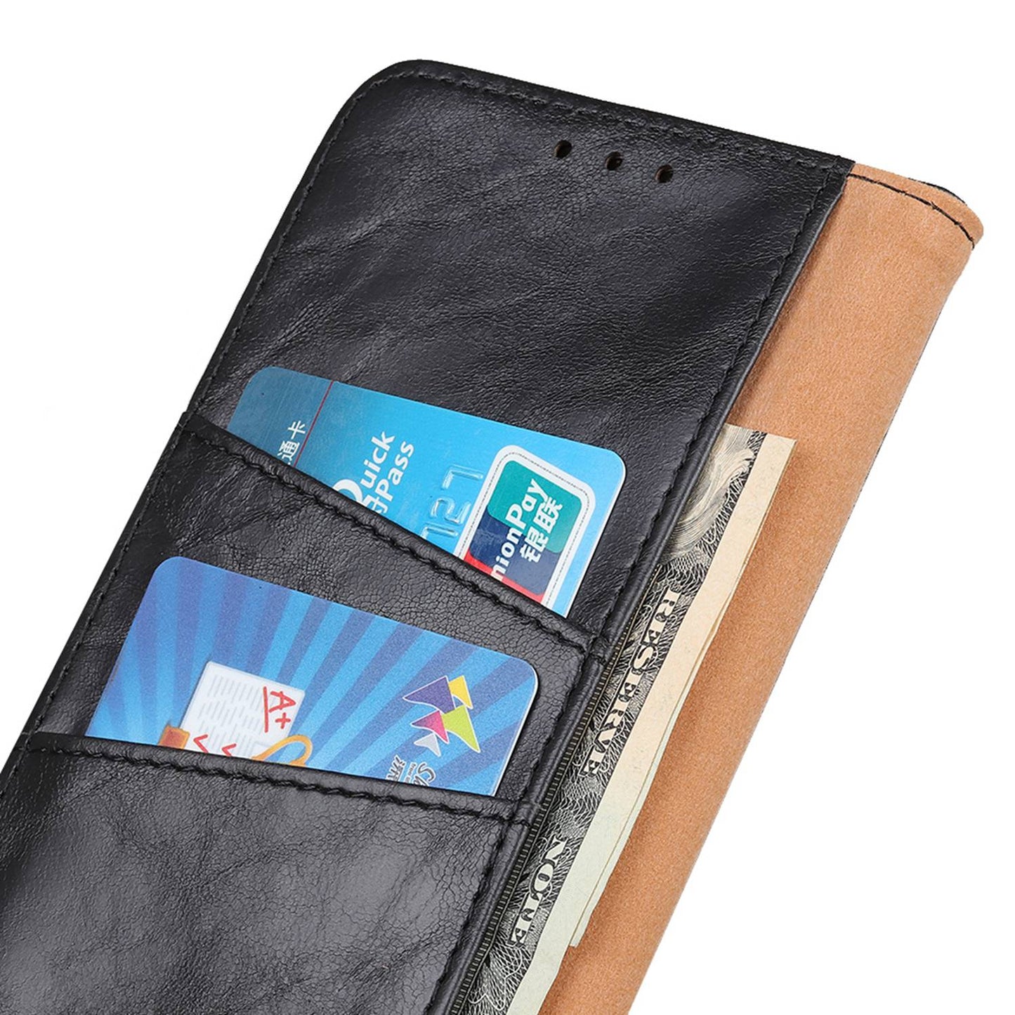 For Samsung Galaxy A05s 4G Case Split Leather Stand Crazy Horse Texture Wallet Phone Cover