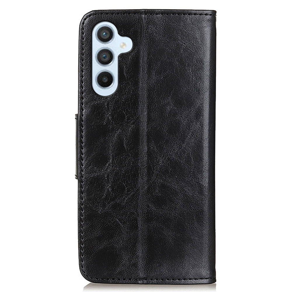 For Samsung Galaxy A05s 4G Case Split Leather Stand Crazy Horse Texture Wallet Phone Cover